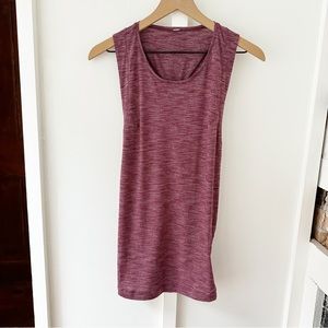 LULULEMON purple heathered bordeaux tank top